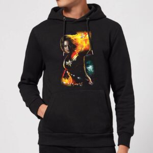 Captain Marvel Galactic Shine Hoodie – Black – XL – Schwarz