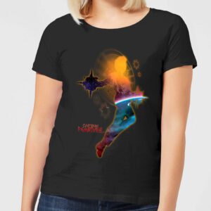 Captain Marvel Nebula Flight Damen T-Shirt – Schwarz – S