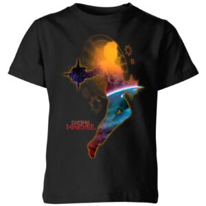 Captain Marvel Nebula Flight Kids‘ T-Shirt – Black – 3-4 Jahre – Schwarz