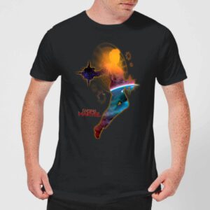 Captain Marvel Nebula Flight Männer T-Shirt – Schwarz – XS