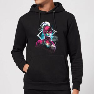 Captain Marvel Neon Warrior Hoodie – Black – XL – Schwarz