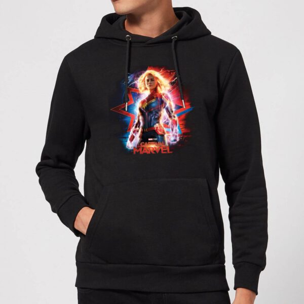 Captain Marvel Poster Hoodie - Black - XL - Schwarz