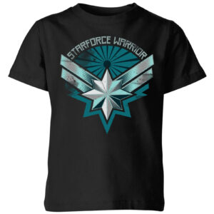 Captain Marvel Starforce Warrior Kids‘ T-Shirt – Black – 3-4 Jahre