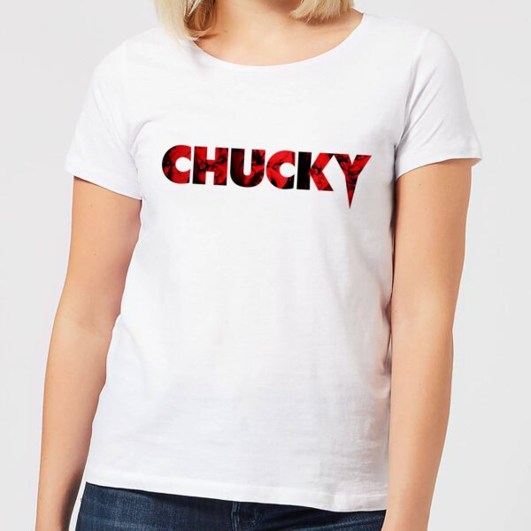 Chucky Logo Damen T-Shirt - Weiß - L - Weiß