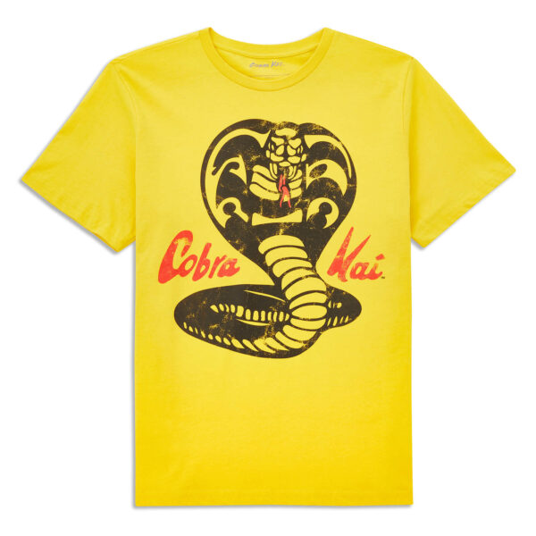 Cobra Kai Vintage Logo Men's T-Shirt - Yellow - XS - Gelb