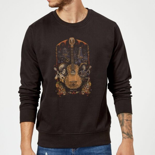 Coco Guitar Poster Pullover - Schwarz - L