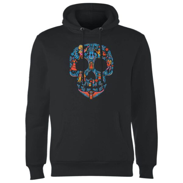 Coco Skull Pattern Hoodie - Schwarz - XL