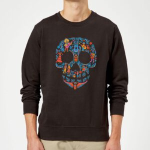 Coco Skull Pattern Pullover - Schwarz - L