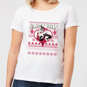 DC Harley Quinn Damen Christmas T-Shirt – Weiß – S