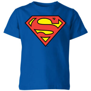 DC Originals Official Superman Shield Kinder T-Shirt – Royal Blau – 3-4 Jahre