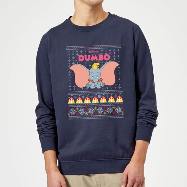 Disney Classic Dumbo Weihnachtspullover - Navy - S