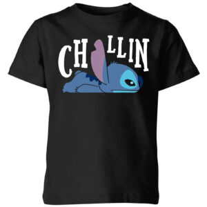 Disney Lilo And Stitch Chillin Kinder T-Shirt – Schwarz – 3-4 Jahre