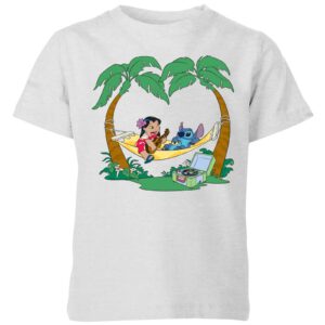 Disney Lilo And Stitch Play Some Music Kinder T-Shirt – Grau – 3-4 Jahre