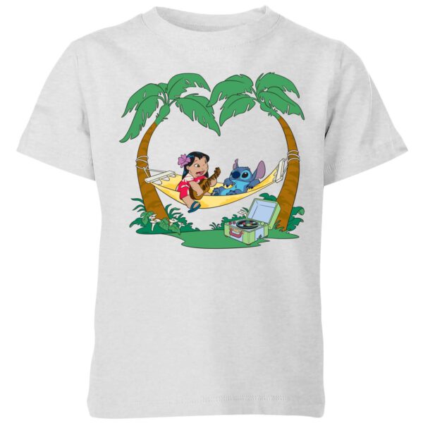 Disney Lilo And Stitch Play Some Music Kinder T-Shirt - Grau - 3-4 Jahre