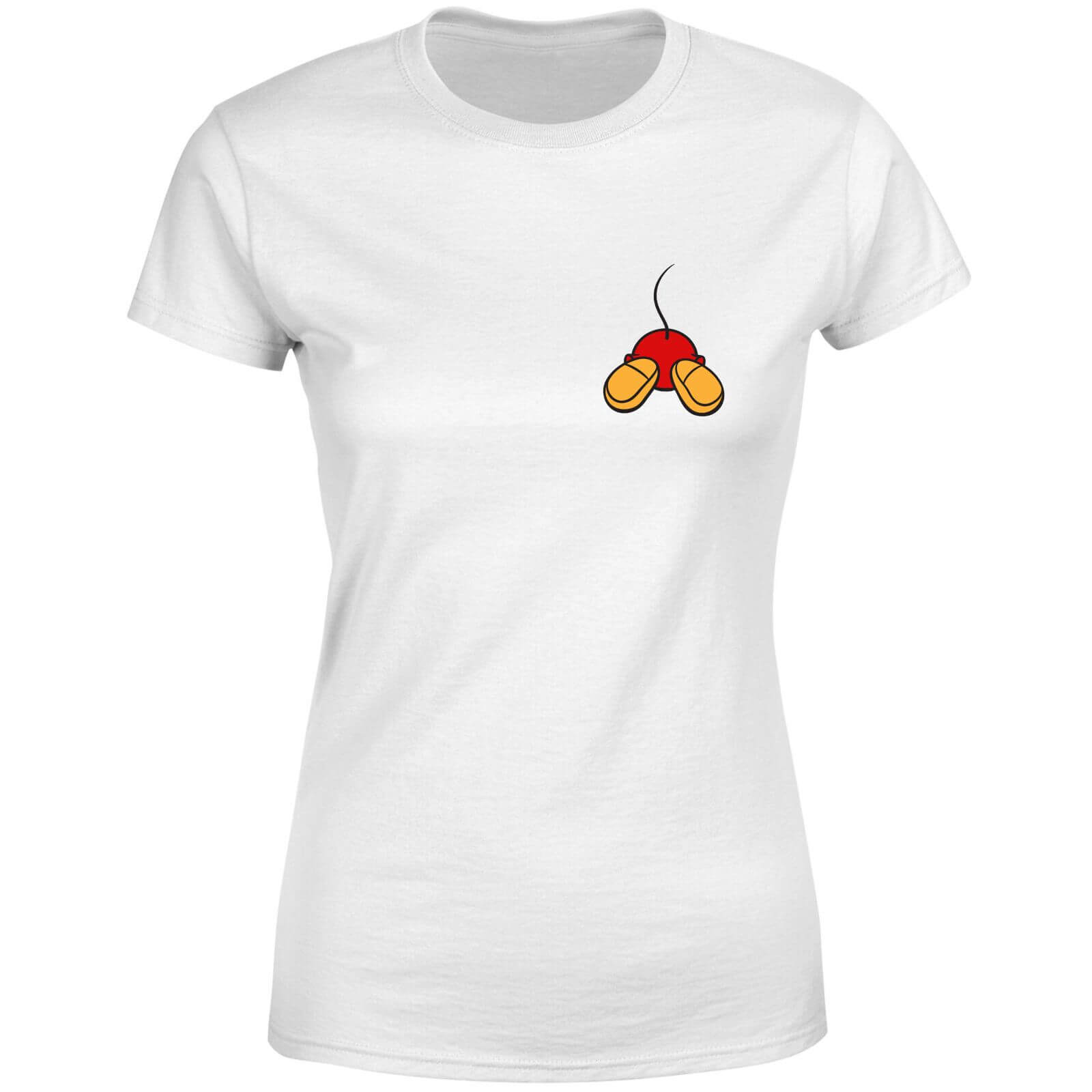 Disney Mickey Mouse Backside Women’s T-Shirt – White – XS – Weiß