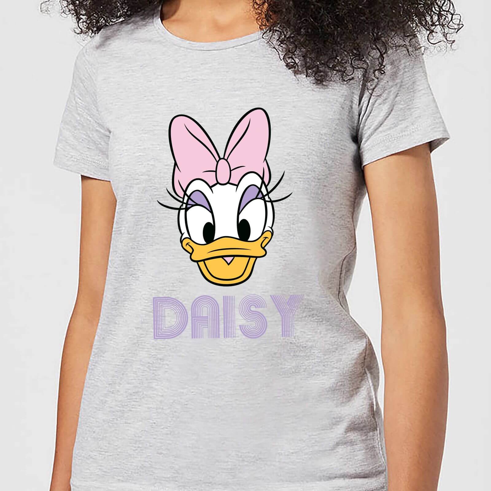 Disney Mickey Mouse Daisy Face Frauen T-Shirt – Grau – XS – Grau