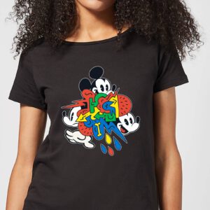 Disney Mickey Mouse Vintage Arrows Damen T-Shirt – Schwarz – S – Schwarz