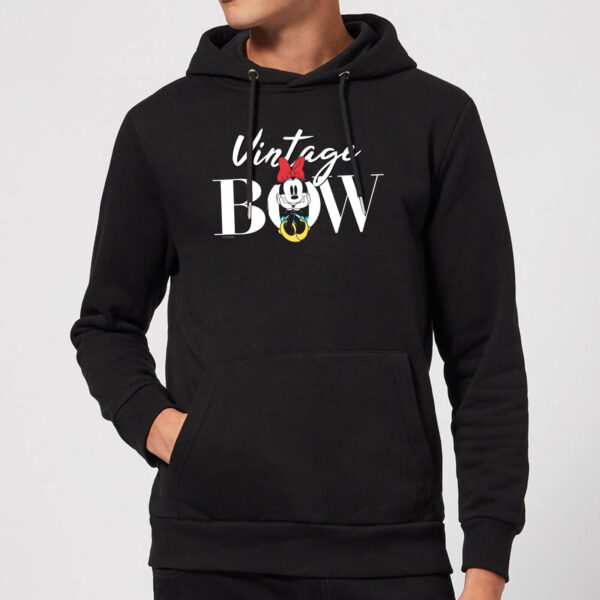 Disney Minnie Mouse Vintage Bow Hoodie - Schwarz - XL - Schwarz