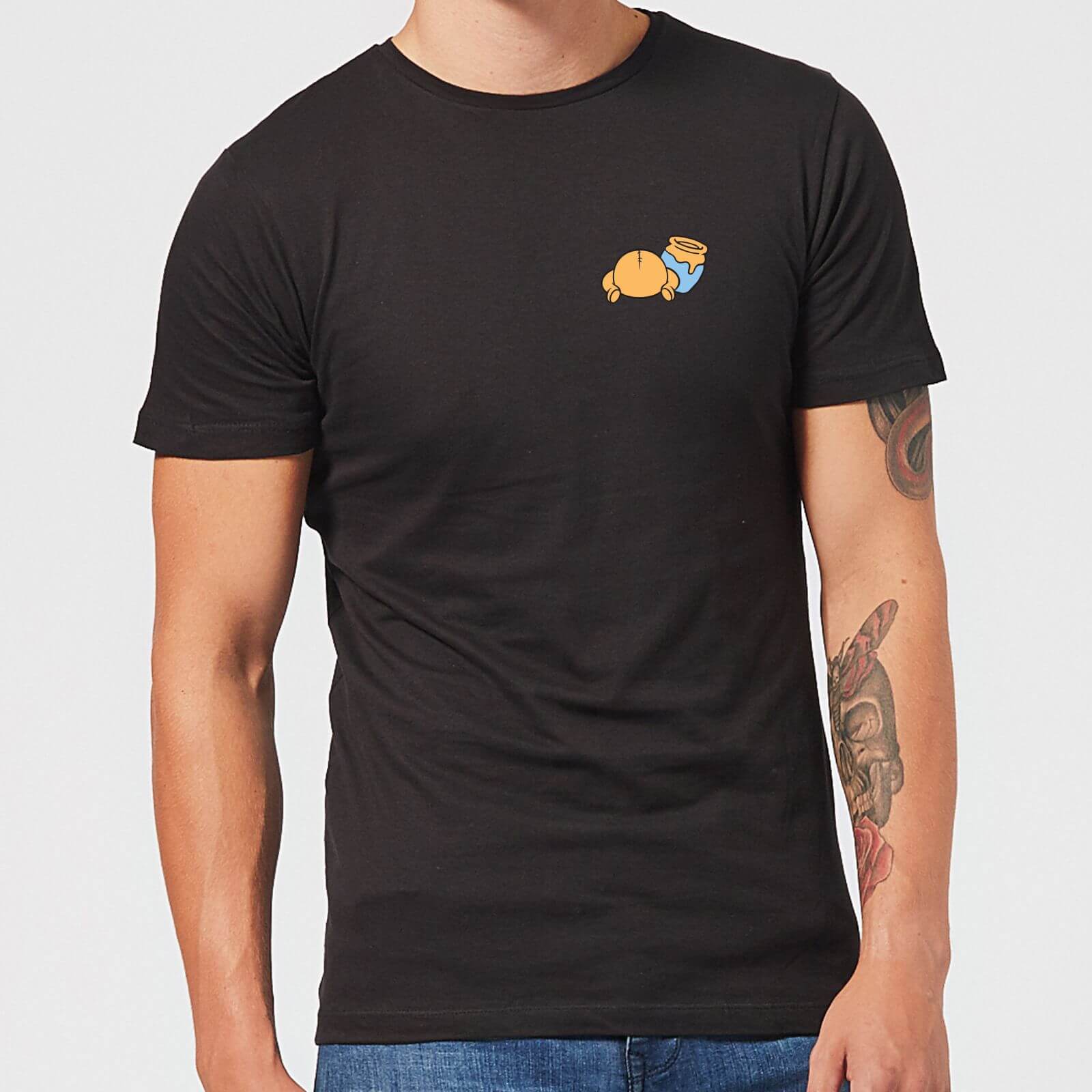 Disney Winnie The Pooh Backside Herren T-Shirt – Schwarz – S