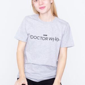 Doctor Who – Logo Grey – T-Shirt