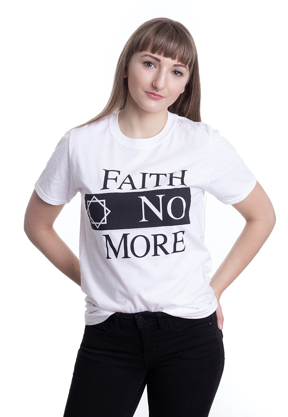 Faith No More - Classic Logo V2 White - - T-Shirts