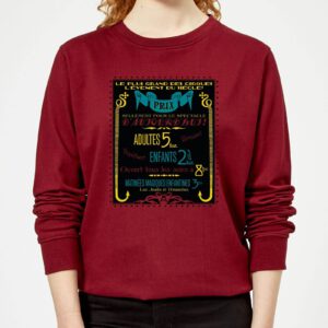 Fantastic Beasts Les Plus Grand Des Cirques Women’s Sweatshirt – Burgundy – XS – Burgundy