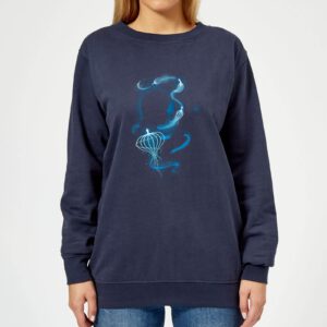 Fantastic Beasts Newt Silhouette Women’s Sweatshirt – Navy – S – Marineblau