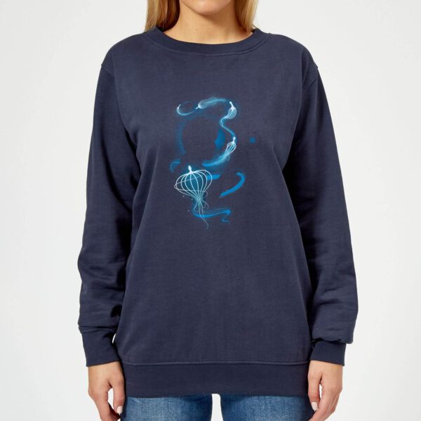 Fantastic Beasts Newt Silhouette Women's Sweatshirt - Navy - S - Marineblau