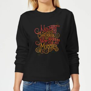 Fantastic Beasts No-Maj Women’s Sweatshirt – Black – XS – Schwarz