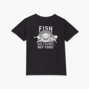 Finding Nemo Fish Are Friends Not Food Kids‘ T-Shirt – Black – 3-4 Jahre – Schwarz