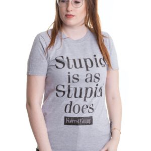 Forrest Gump – Stupid Is As Stupid Does Grey – T-Shirt