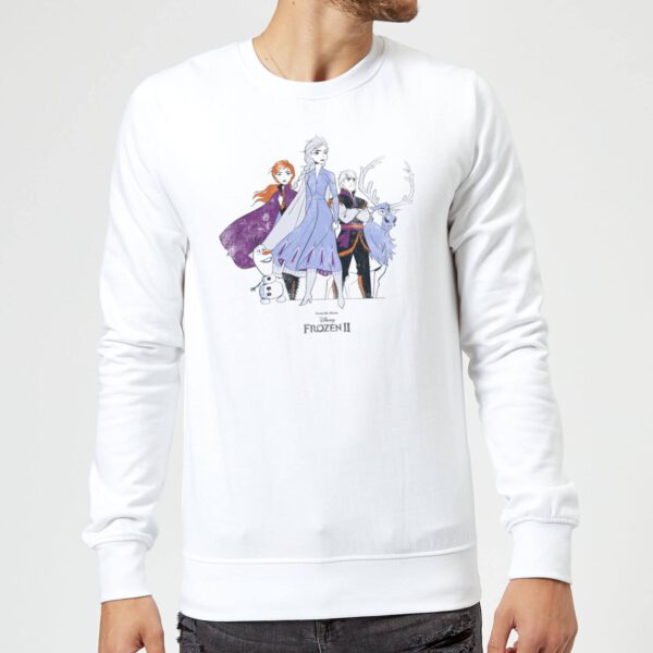 Frozen 2 Group Shot Sweatshirt - White - S - Weiß