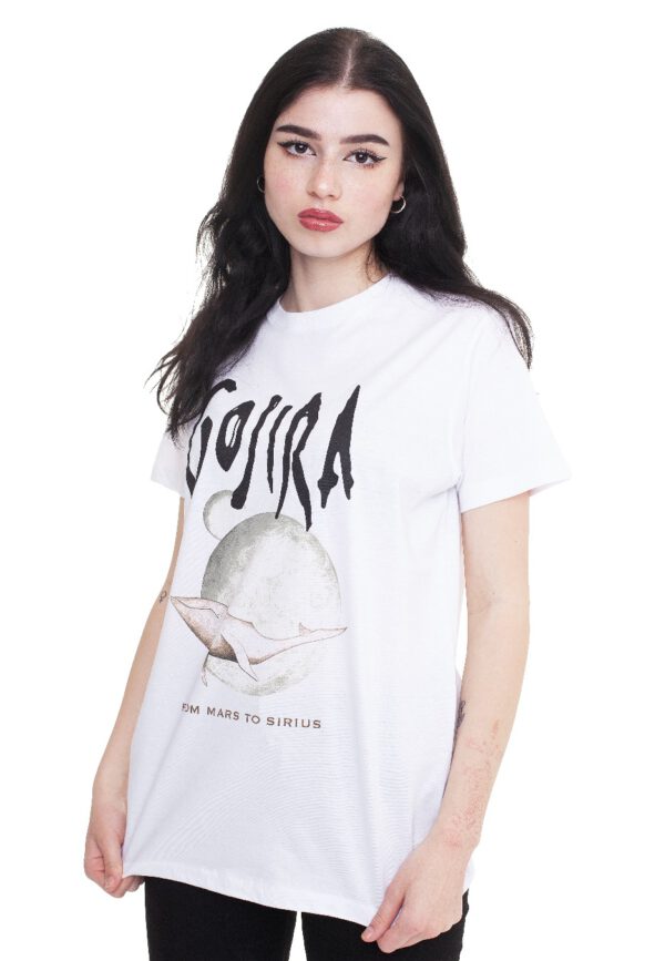 Gojira - Whale From Mars White - - T-Shirts