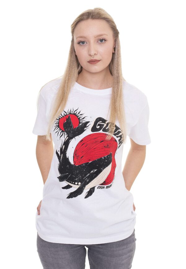 Gojira - Whale Sun Moon White - - T-Shirts