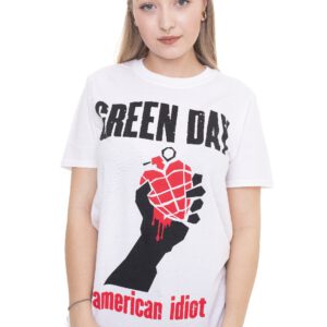 Green Day – American Idiot Heart White – T-Shirt