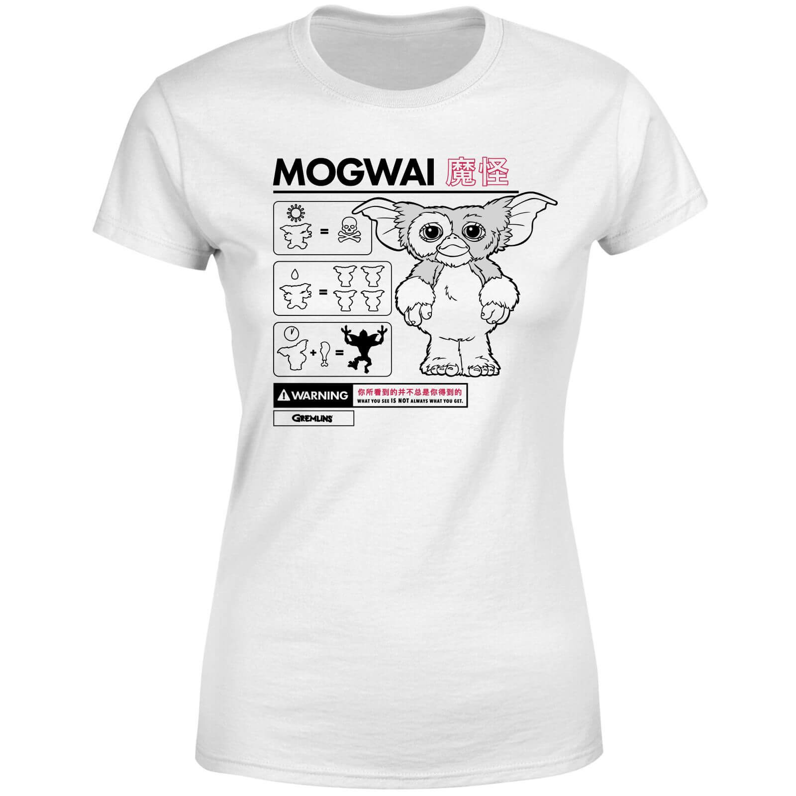 Gremlins Mogwai Instructional Women’s T-Shirt – White – XS – Weiß Gremlins Mogwai Instructional Women’s T-Shirt – White – XS – Weiß