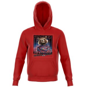 Guardians of the Galaxy Glowing Rocket Raccoon Kids‘ Hoodie – Red – 3-4 Jahre