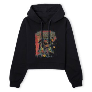 Guardians of the Galaxy I’m A Freakin‘ Guardian Of The Galaxy Women’s Cropped Hoodie – Black – S