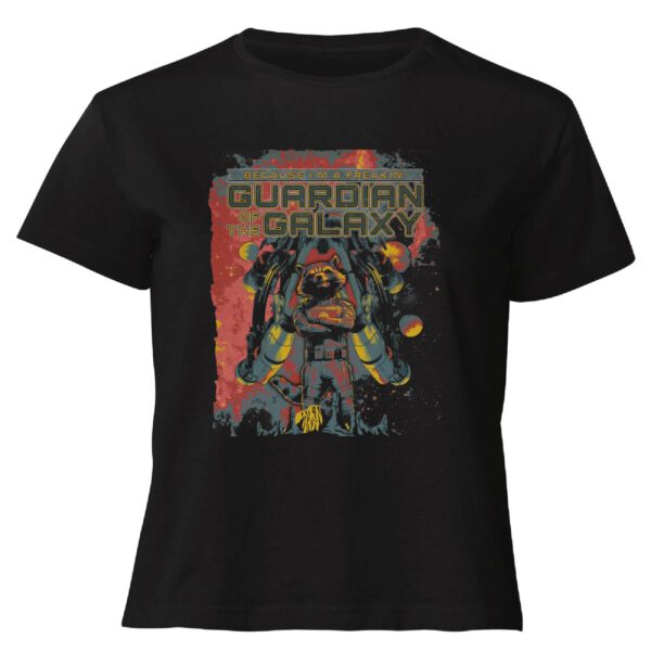 Guardians of the Galaxy I'm A Freakin' Guardian Of The Galaxy Women's Cropped T-Shirt - Black - XS