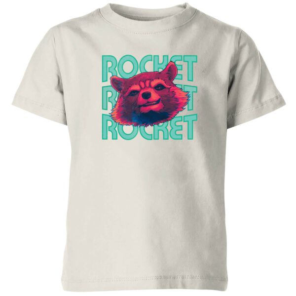 Guardians of the Galaxy Rocket Repeat Kids' T-Shirt - Cream - 3-4 Jahre