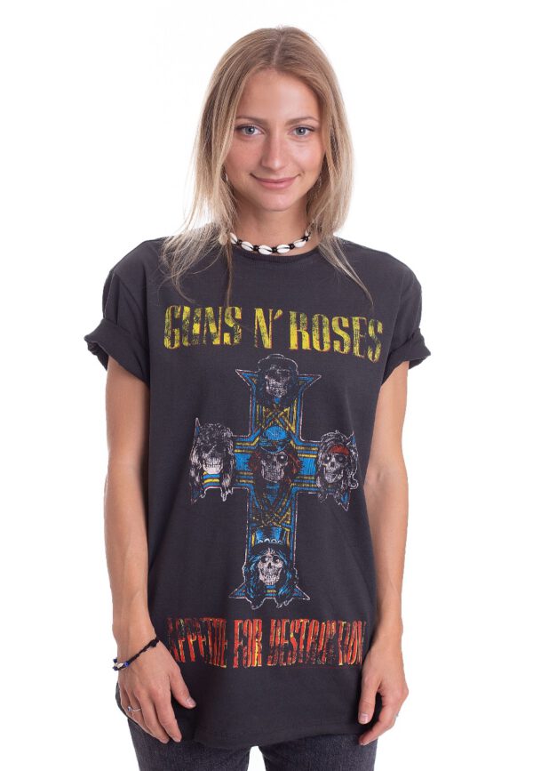 Guns N' Roses - Appetite For Destruction Charcoal - - T-Shirts