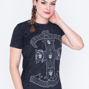 Guns N‘ Roses – Monochrome Cross Dip Dye – T-Shirt