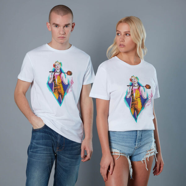 Harley Quinn und Wooden Mallet Unisex Birds of Prey T-Shirt - Weiß - S