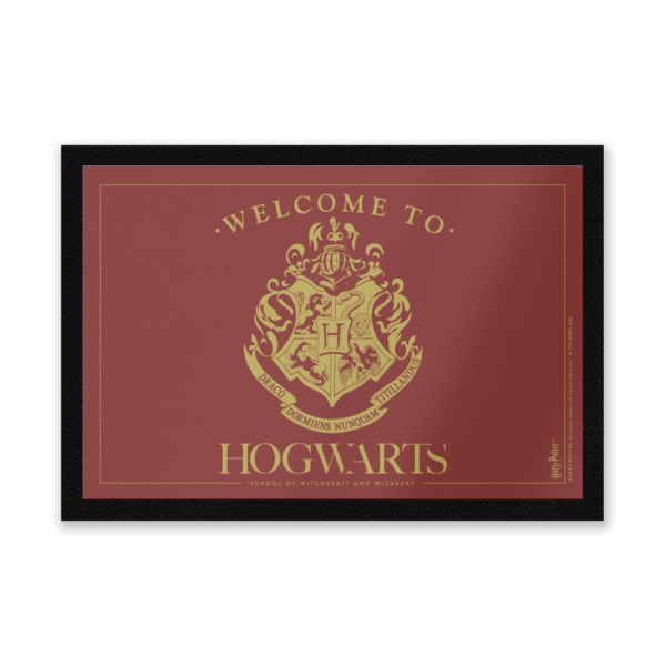 Harry Potter Welcome To Hogwarts Entrance Mat