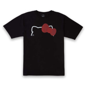 Hello Kitty Iconic Red Bow Men’s T-Shirt – Black – XS – Schwarz