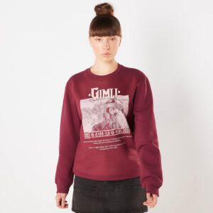 Herr der Ringe Gimli Lord Of The Glittering Rocks Sweatshirt – Bordeaux – M – Bordeauxrot