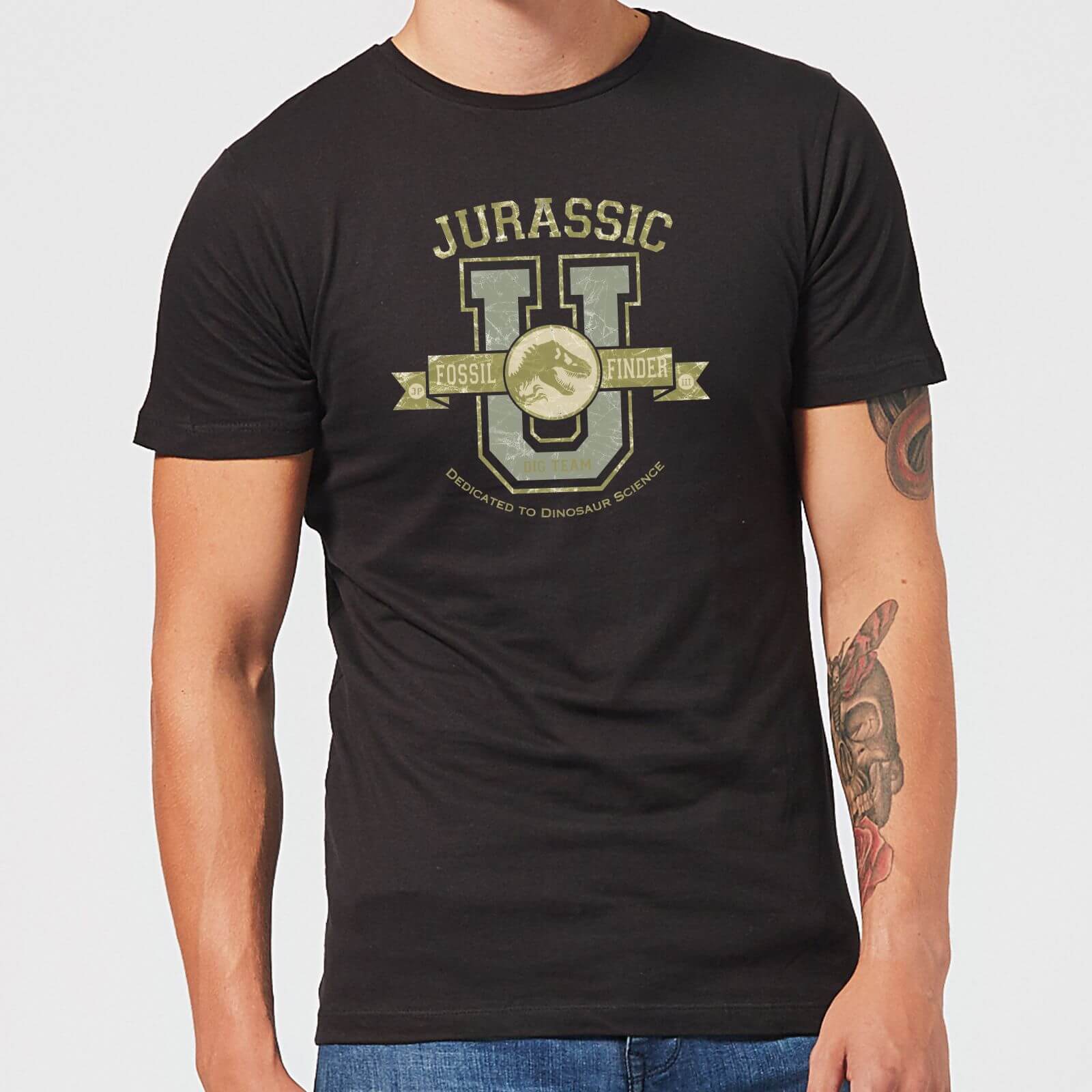 Jurassic Park Fossil Finder Men’s T-Shirt – Black – S – Schwarz