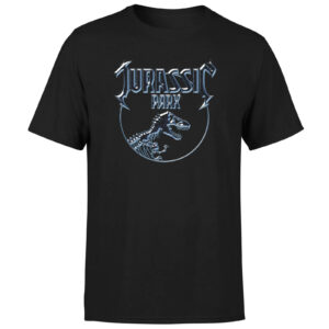 Jurassic Park Logo Metal Men’s T-Shirt – Schwarz – S