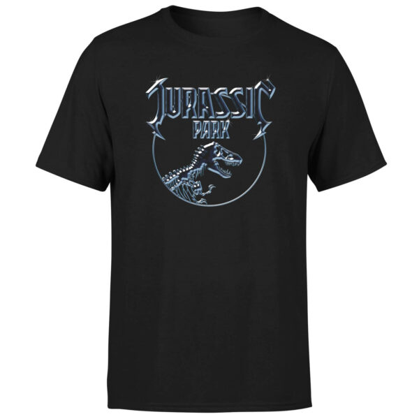 Jurassic Park Logo Metal Men's T-Shirt - Schwarz - S