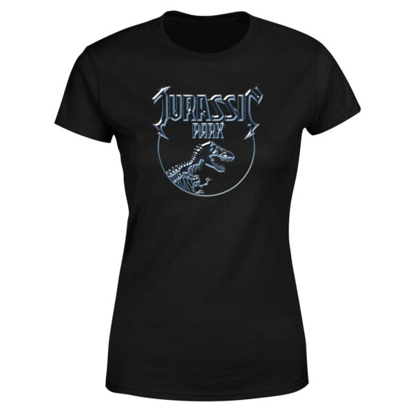 Jurassic Park Logo Metal Women's T-Shirt - Schwarz - S